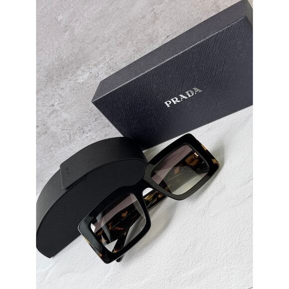 NEW Prada PR D01S Sunglasses in Black Tortoise $390 main image 4